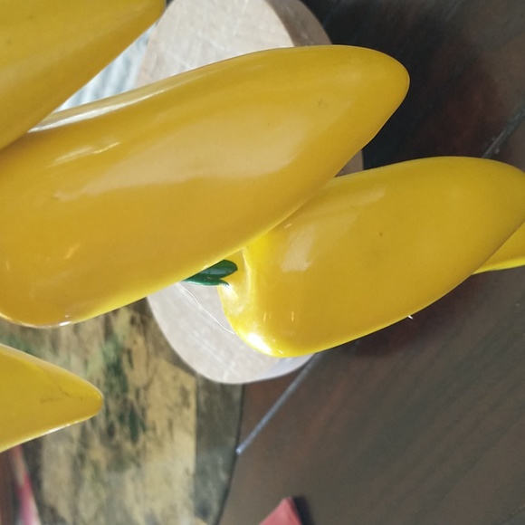 Glass chili pepper wall hanging,  20" x 5", no crazing or chipping or cracks - Picture 4 of 6